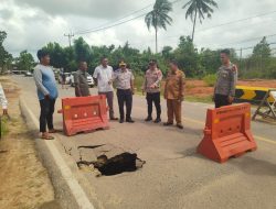 Jembatan Kawal Amblas, Jalan Menuju Pantai Trikora Bintan Dialihkan