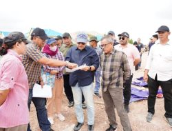 Sekda Jefridin Tinjau Lokasi Sementara Pembangunan Pasar Tanjung Banom