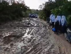 Memprihatinkan, Jalan di Desa Selat Belinga Kecamatan Sugie Besar Tidak Tersentuh Aspal