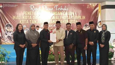 KPU Tetapkan Lis-Raja Jadi Wali Kota dan Wakil Wali Kota Tanjungpinang Terpilih 2025-2030