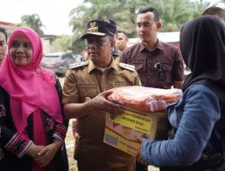 Korban Banjir Inhil Dapat Bantuan Beras 2,5 Ton