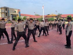 Lindungi Masyarakat, Polres Karimun Tingkatkan Kemampuan Bela Diri Personel