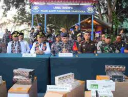 Lanal Tarempa Amankan 223 Ball Rokok Non Cukai, Kerugian Negara Rp. 1,7 Miliar