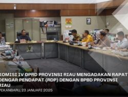 Komisi IV DPRD Riau RDP BPBD Riau