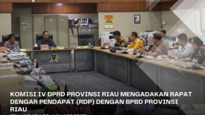 Komisi IV DPRD Riau RDP BPBD Riau