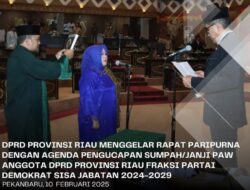 Gantikan Kelmi Amri, Magdalisni Resmi Dilantik Menjadi Anggota DPRD Riau