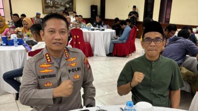 Buka Puasa Bersama Kapolresta Barelang, Ketua PWI Kepri Andi Gino: Do’akan Heribertus Sukses Jalani Sespimti 