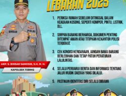 Imbauan Penting Kapolsek Tebing Untuk Pemudik 2025
