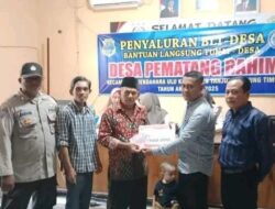 Penyerahan BLT-DD Desa Pematang Rahim, Masyarakat Merasa Terbantu