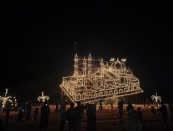 Penilaian Festival Lampu Hias Eid Mubarak Dispar Karimun Akan Dibagi Dua Zona