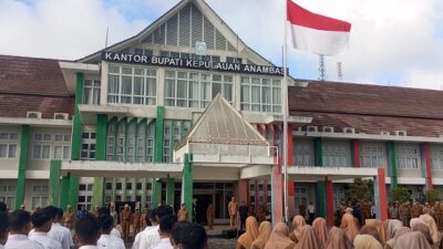 Perdana Masuk Kerja Pasca Liburan Idulfitri Bupati Aneng, Pimpin Apel Gabungan