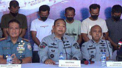 Modus Kapal Alami Kerusakan, Bakamla RI Gagalkan Penyeludupan 30 Ton Pasir Timah Ilegal
