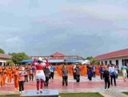 Pererat Silaturahmi dan Jaga Kekompakan, Rutan-BNN Karimun Gelar Olahraga Bersama