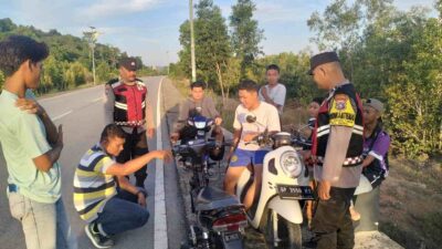 Cegah Aksi Premanisme dan Kejahatan Jalanan, Polres Karimun Laksanakan Razia