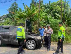 Polisi Ungkap Kronologi Mobil Terbakar di Jalan Teluk Air Karimun