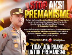 Kapolres Karimun: Tidak ada Ruang Aksi Premanisme Berkedok Ormas