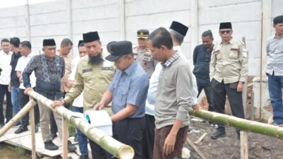 Kunker Gubri Abdul Wahid di Kawasan Industri Desa Buruk Bakul Disambut Bupati Kasmarni