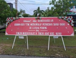 Warga Kirim Karangan Bunga Dukung Kodim 0317/TBK Berantas Narkoba