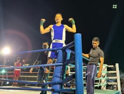 Prajurit Wing Udara I Wawan Saputra Berhasil KO kan Lawan dengan Waktu Tercepat