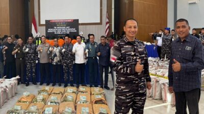 Wabup Karimun Rocky Apresiasi Prestasi TNI AL Gagalkan Penyelundupan 1,9 Ton Narkoba
