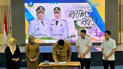 Sinergi Lindungi Pekerja, Pemkab Bintan Tandatangani Nota Kesepakatan dengan BPJS Ketenagakerjaan