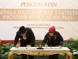 Ansar Kukuhkan Kepala BPS Kepri dan Teken Nota Kesepakatan Strategis dengan BPS RI