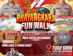 Polresta Tanjungpinang Ajak Masyarakat Ramaikan Kegiatan Bhayangkara Fun Walk
