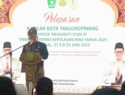Lis Darmansyah Lepas Kafilah Kota Tanjungpinang ke STQH XI Provinsi Kepri