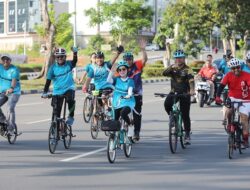 HUT ke-16 Batam Folding Bike, Li Claudia Serukan Batam Bersih dan Ramah Lingkungan