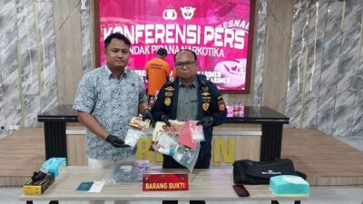 2 Pria Pembawa Narkoba dari Malaysia ke Karimun Ditangkap, Sabu Disimpan Dalam Deodorant