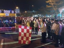 Meriah, Bupati Iskandarsyah Lepas Peserta Festival Kendaraan Hias Malam Takbir Idul Adha 2025