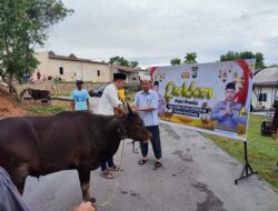 Polres Karimun Sembelih 15 Ekor Hewan Kurban