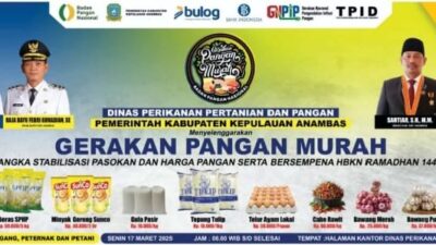 Jelang Idulfitri, DP3 Anambas Gelar Gerakan Pangan Murah di Siantan