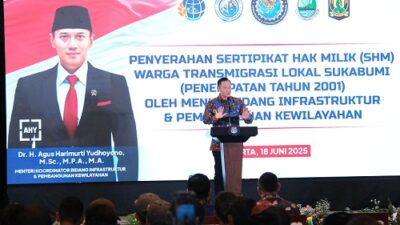 Apresiasi Kementerian ATR/BPN, Menko AHY: Tanpa Kepastian Tanah Tak Akan Ada Pembangunan