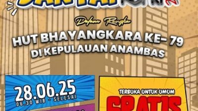 Kapolres Kepulauan Anambas Ajak Masyarakat Ikuti Jalan Sehat HUT Bhayangkara ke 79