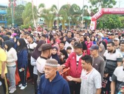 Ribuan Warga Antusias Ikuti Jalan Santai dan Senam Bersama Polresta Tanjungpinang