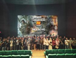 Keluarga Besar Batalyon Marinir Pertahanan Pangkalan IV Batam Nobar Film Believe