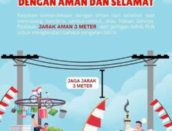 Jangan Sembarangan Pasang Bendera dan Umbul-umbul HUT RI, PLN Karimun: Jarak Aman 3 Meter dari Jaringan Listrik
