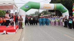 Dilepas Bupati Roby Kurniawan, 2.211 Peserta Meriahkan Gerak Jalan Tri Lomba Juang di Bintan