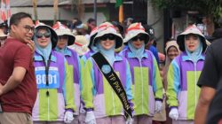 Tampil Kompak, Tim PKK Bintan Tunjukkan Semangat di Gerak Jalan Tri Lomba Juang