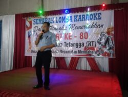 Semarak HUT RI ke-80, Pemdes dan Ketua RT se- Pematang Rahim gelar Lomba Karaoke