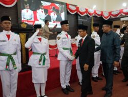 Kukuhkan 32 Paskibraka 2025, ini Pesan Penting Bupati Iskandarsyah
