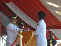 Bupati Karimun Iskandarsyah Pimpin Upacara HUT Ke-80 RI