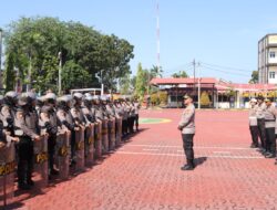 Kesiapan Hadapi Unjuk Rasa, Polres Karimun Gelar Latihan Dalmas