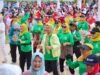 Ribuan Warga Ikut Senam Sehat BKOW Kepri, Ajak Masyarakat Bergerak Menuju Indonesia Emas 2045
