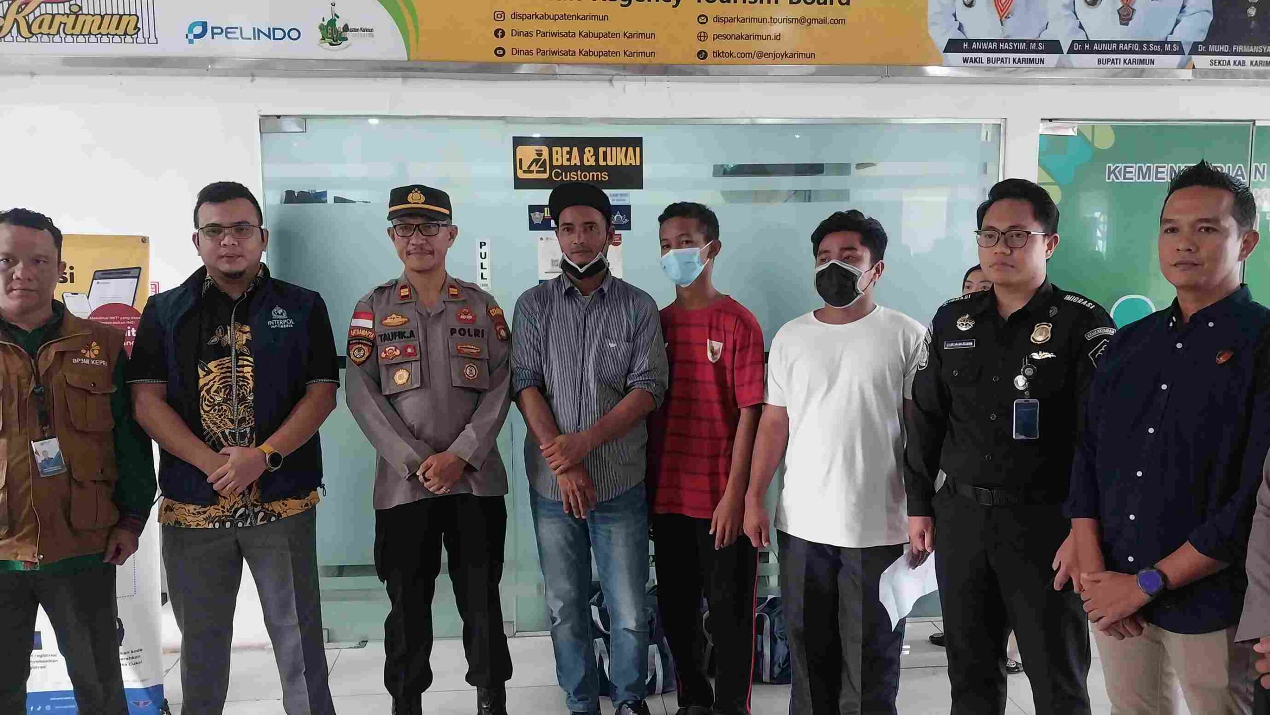 Malaysia Deportasi Tiga Nelayan Karimun