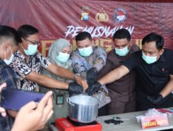 Pemusnahan Sabu, Bukti Komitmen Polres Karimun Berantas Narkoba