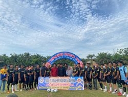 Ketua KONI Tanjabtim Resmikan Open Turnamen Karang Taruna Cup Season 1 di Mendahara Ulu
