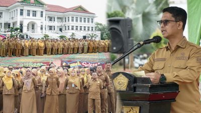 Pimpin Upacara Hari Jadi Ke 26 Kabupaten Karimun, ini Pesan Bupati Iskandarsyah ke ASN