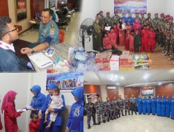 HUT Ke-80 Korps Marinir, Yonmarhanlan IV Batam Gelar Donor Darah dan Berbagi Paket Sembako
